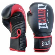 Перчатки боксерские Excalibur 8063/02 Black/Red PU 12 унций